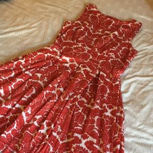 Red and White Decorative Dress